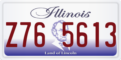 IL license plate Z765613