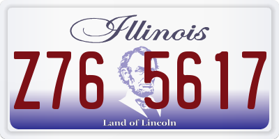 IL license plate Z765617
