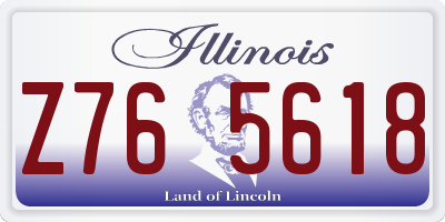 IL license plate Z765618