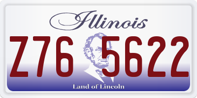 IL license plate Z765622
