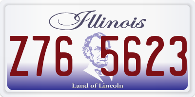 IL license plate Z765623