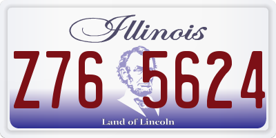 IL license plate Z765624