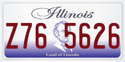 IL license plate Z765626