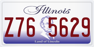 IL license plate Z765629