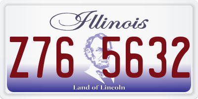 IL license plate Z765632