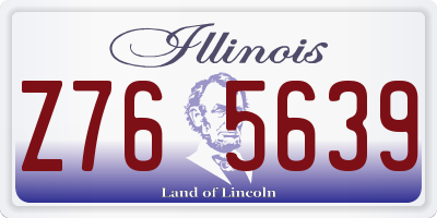 IL license plate Z765639
