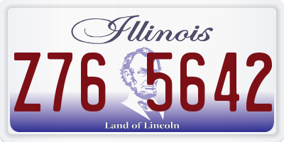 IL license plate Z765642