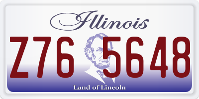 IL license plate Z765648