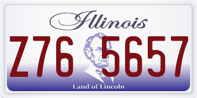 IL license plate Z765657