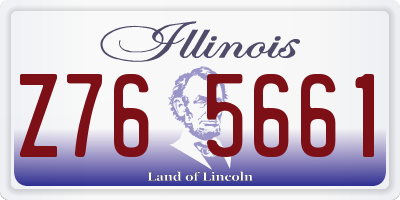 IL license plate Z765661