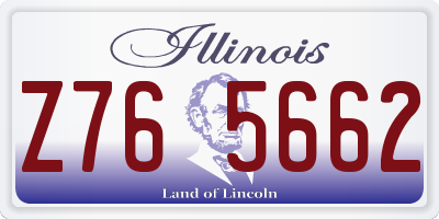 IL license plate Z765662