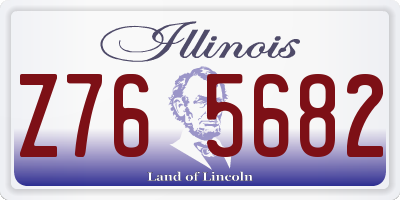 IL license plate Z765682