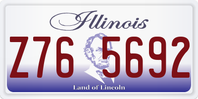 IL license plate Z765692