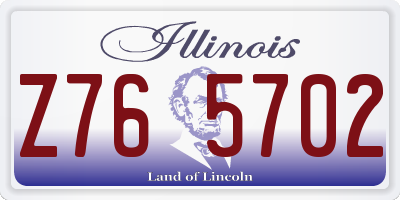 IL license plate Z765702