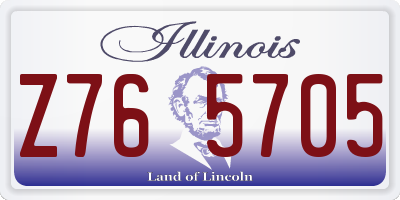 IL license plate Z765705