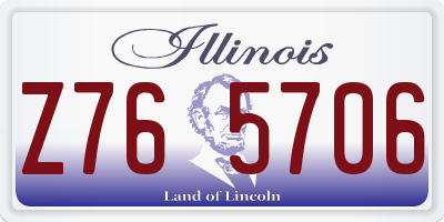 IL license plate Z765706