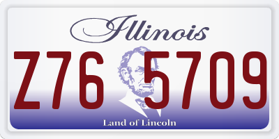 IL license plate Z765709