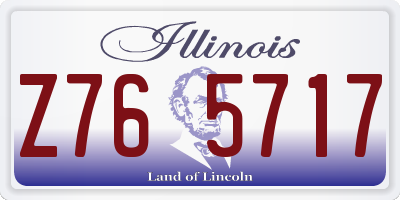 IL license plate Z765717