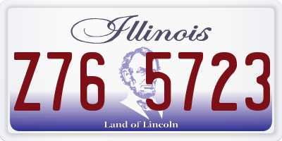 IL license plate Z765723