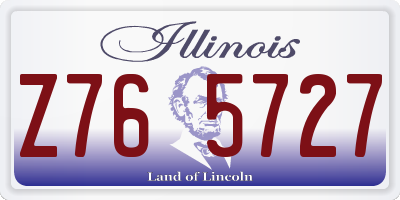 IL license plate Z765727