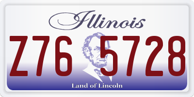 IL license plate Z765728