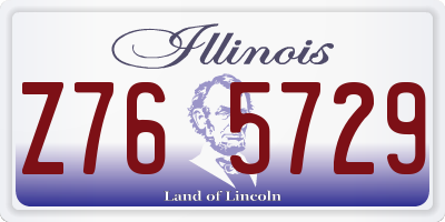 IL license plate Z765729