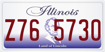 IL license plate Z765730