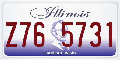 IL license plate Z765731