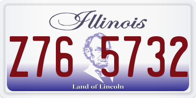 IL license plate Z765732