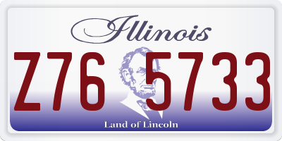IL license plate Z765733