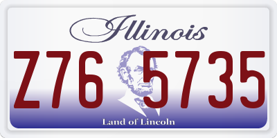 IL license plate Z765735