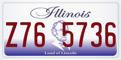 IL license plate Z765736