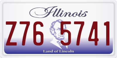 IL license plate Z765741