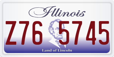 IL license plate Z765745