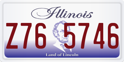 IL license plate Z765746