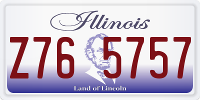IL license plate Z765757
