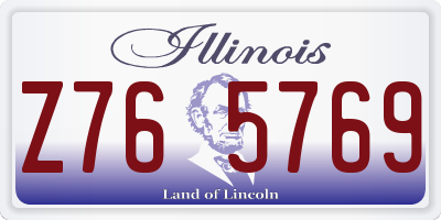 IL license plate Z765769
