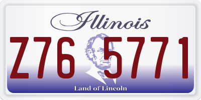 IL license plate Z765771