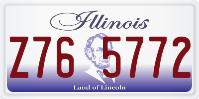 IL license plate Z765772