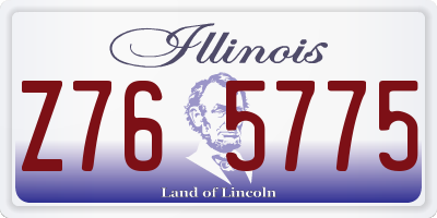IL license plate Z765775