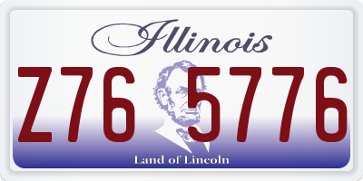 IL license plate Z765776