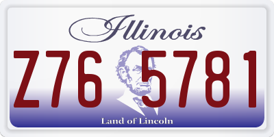 IL license plate Z765781