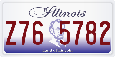 IL license plate Z765782