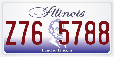 IL license plate Z765788