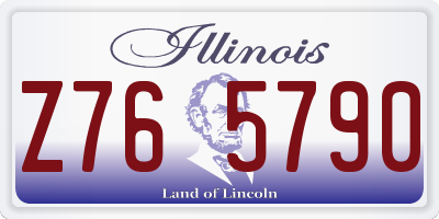 IL license plate Z765790