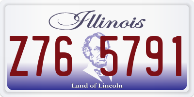 IL license plate Z765791