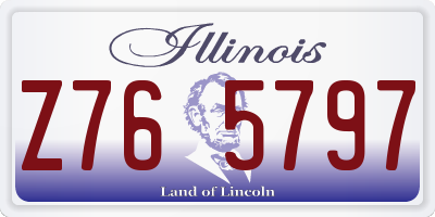 IL license plate Z765797