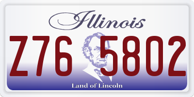 IL license plate Z765802