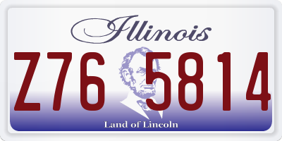 IL license plate Z765814