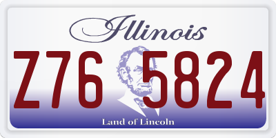 IL license plate Z765824